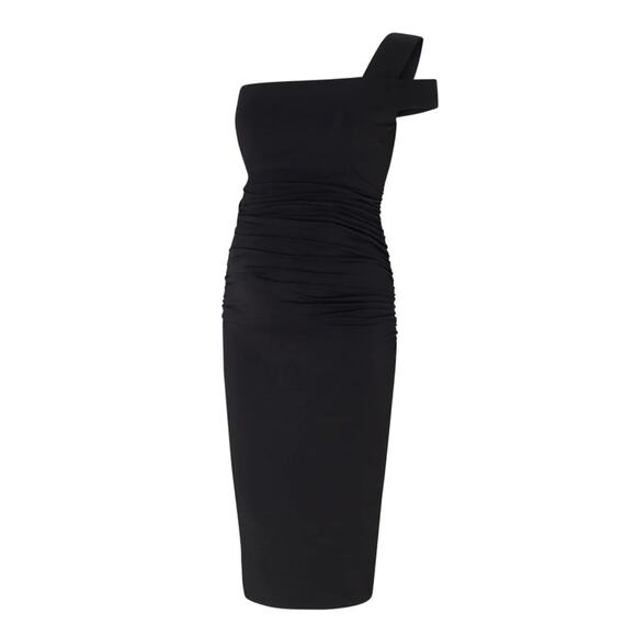 Isabella Oliver Darcie Maternity Dress with Lenzing™ Ecovero™ in black. Size 4. - Picture 3 of 9